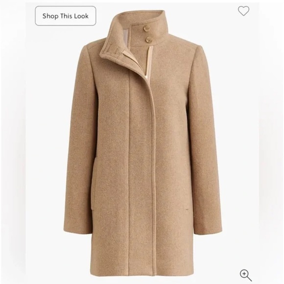 J. Crew Factory Jackets & Blazers - J. Crew Factory City Coat Wool Blend Heather Mushroom Tan Size 4 Classic Spring